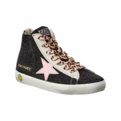 kids Golden Goose Francy Leather & Suede High-Top Sneaker