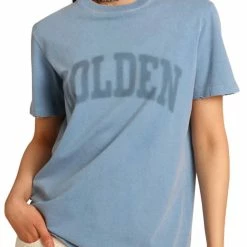Golden Goose women Journey Golden Tee in Quiet Harbor