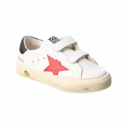 kids Golden Goose May School Leather Sneaker
