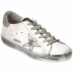 women Golden Goose Superstar Leather Sneaker, 37, White