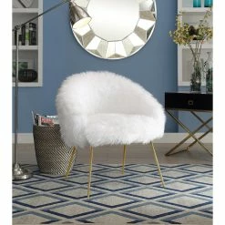 Inspired HomeAna Fur Chair