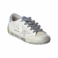 kids Golden Goose Superstar Leather & Suede Sneaker