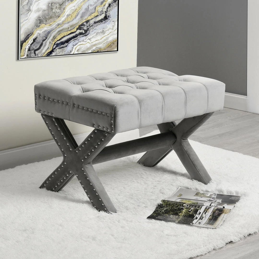 Inspired Home Emma Ottoman - Image 10