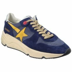 men Golden Goose Running Sole Nylon & Suede Sneaker