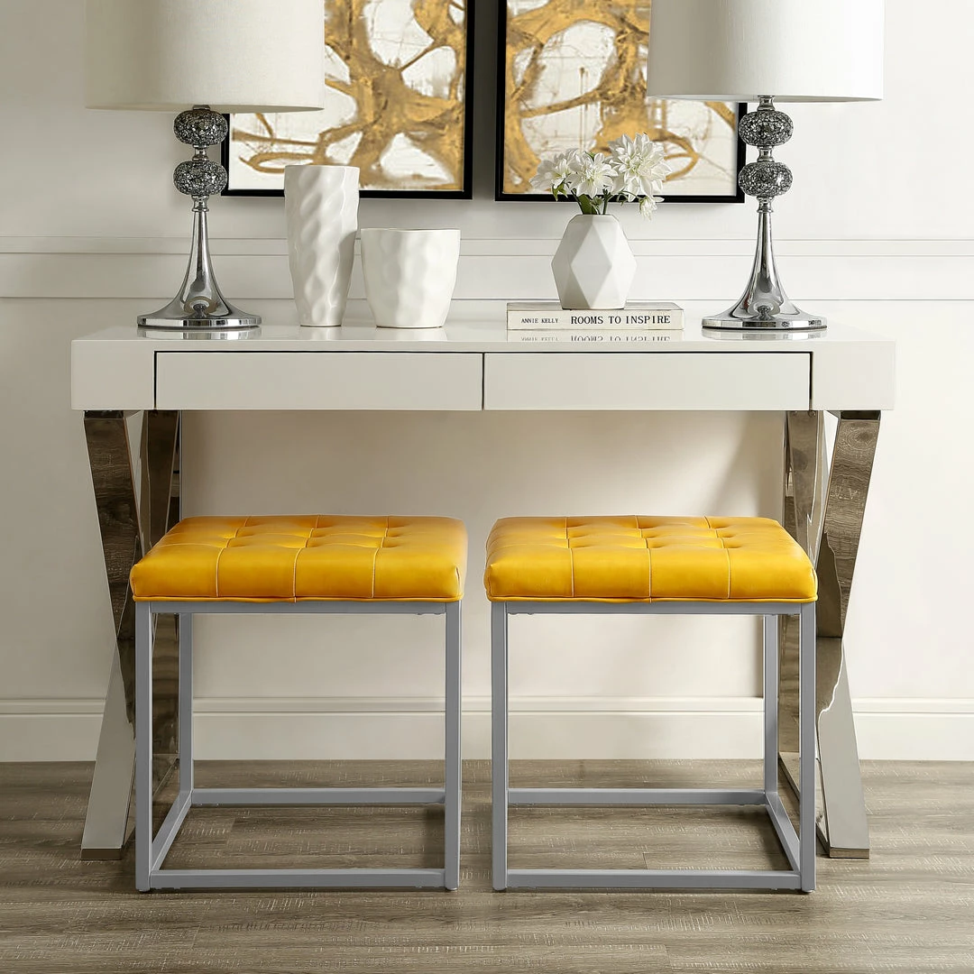 Inspired Home Logan Ottoman - Image 9