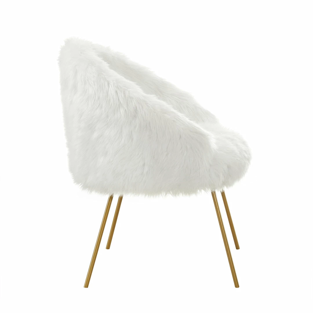Inspired HomeAna Fur Chair - Image 4