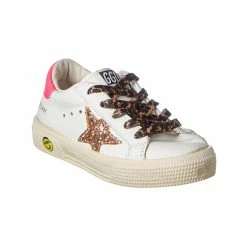 kids Golden Goose May Leather Sneaker