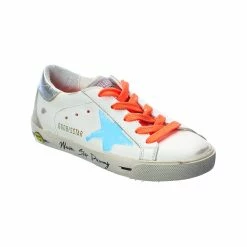 kids Golden Goose Superstar Leather Sneaker