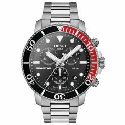 Tissot Men's Seastar Black Dial Watch