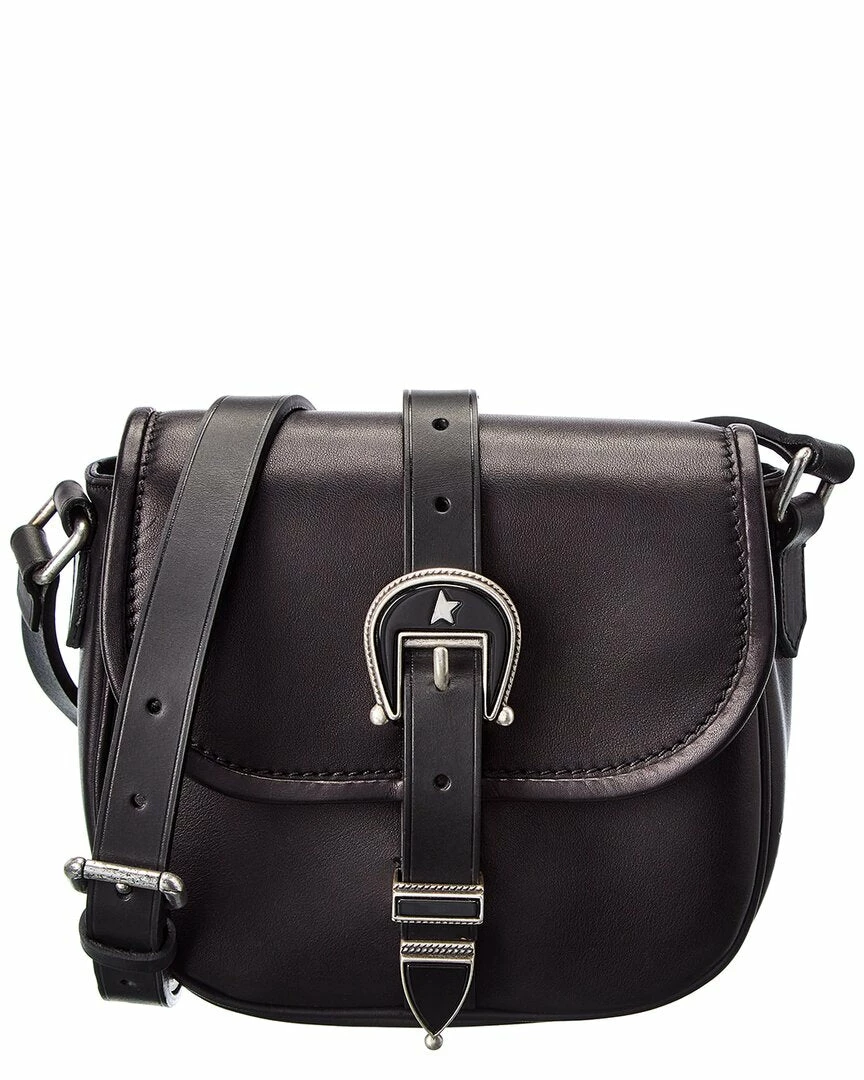 women Golden Goose Buckle Leather Shoulder Bag
