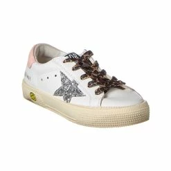 kids Golden Goose May Leather Sneaker
