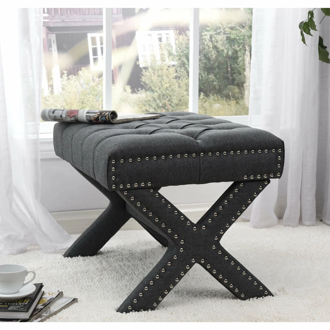 Inspired Home Emma Ottoman - Image 7