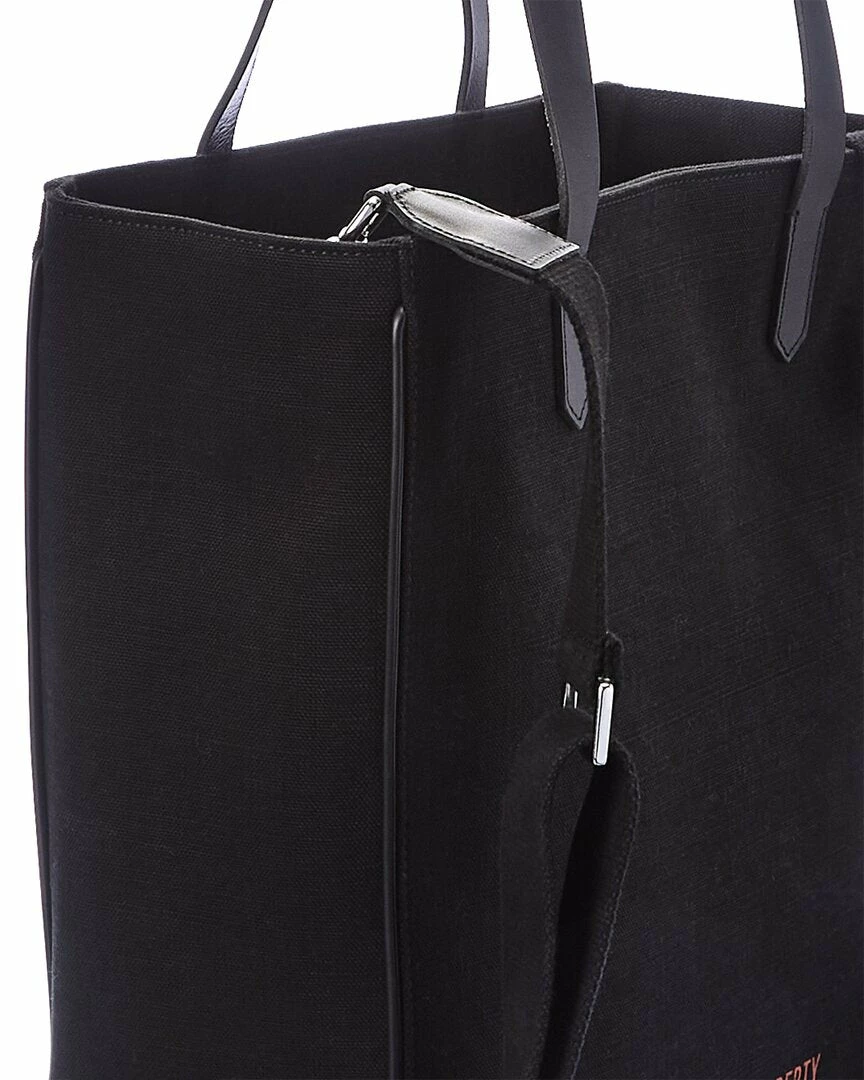 women Golden Goose Logo Canvas & Leather Tote - Image 3