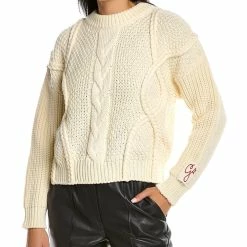 women Golden Goose Braided Motif Wool Sweater