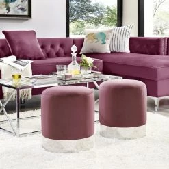 Inspired Home Eleanor Ottoman