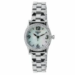 women Tissot Stylis T Diamond Mother Of Pearl Quartz Ladies Watch T028.210.11.117.00