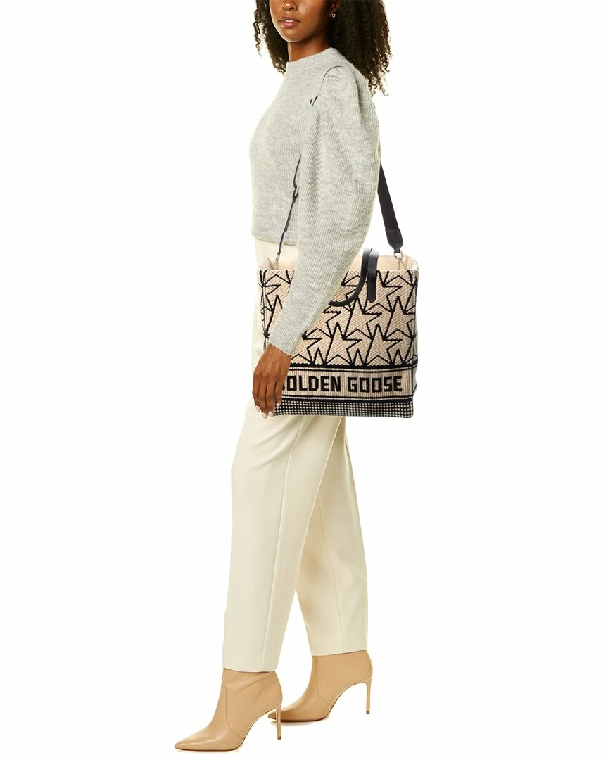 women Golden Goose California North-South Wool Tote - Image 4