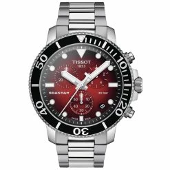 Tissot Men's Seastar Red Dial Watch