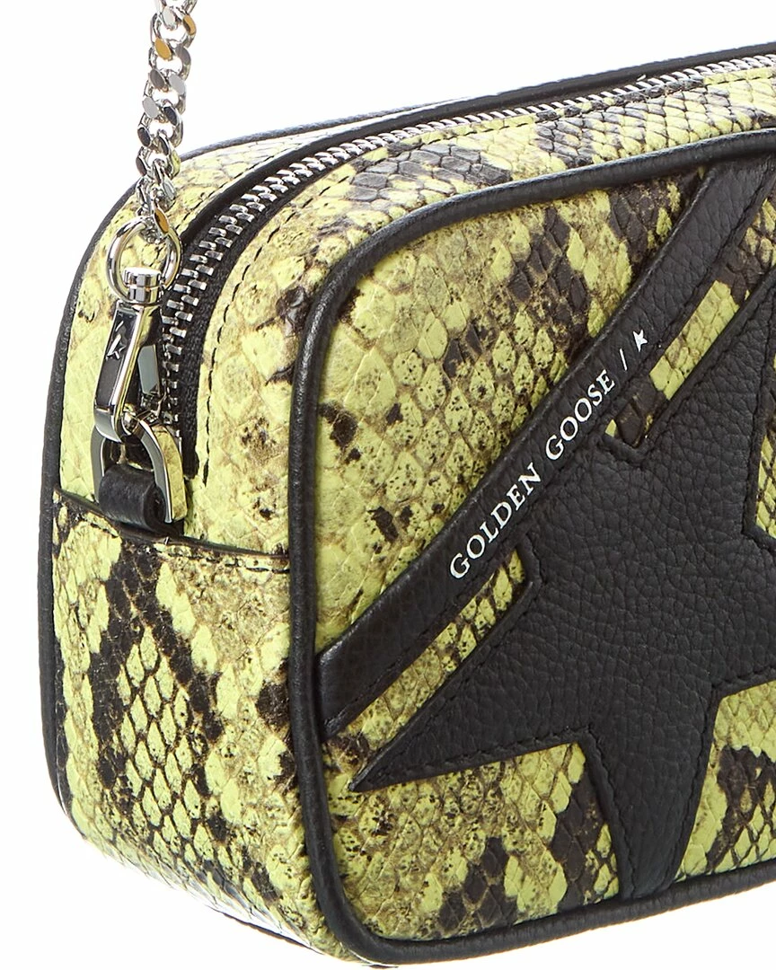 women Golden Goose Star Mini Snake-Embossed Leather Crossbody - Image 3