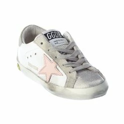 kids Golden Goose Superstar Leather Sneaker