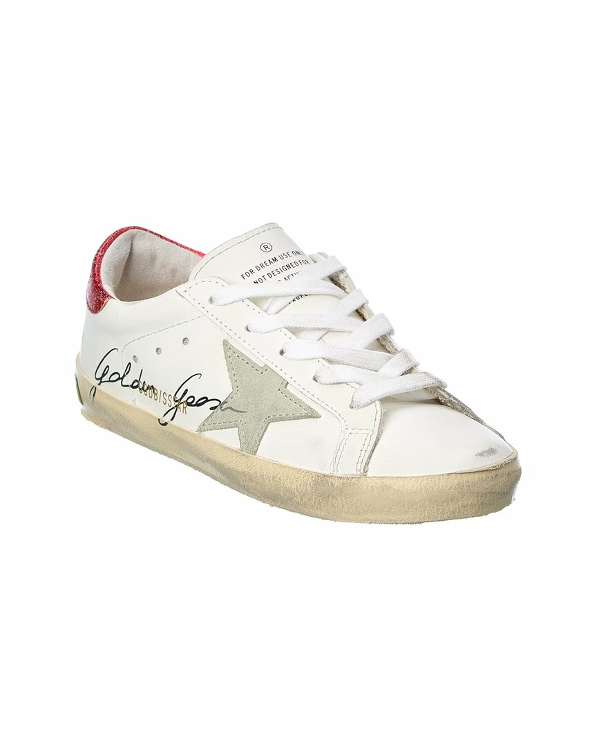 kids Golden Goose Superstar Leather Sneaker