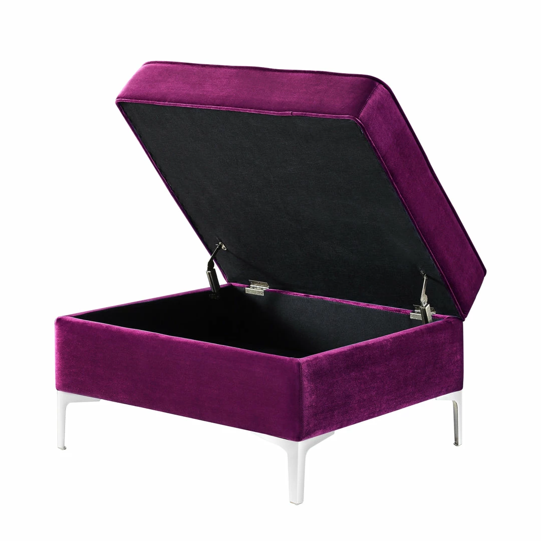 Inspired Home Alison Storage Ottoman - Image 3