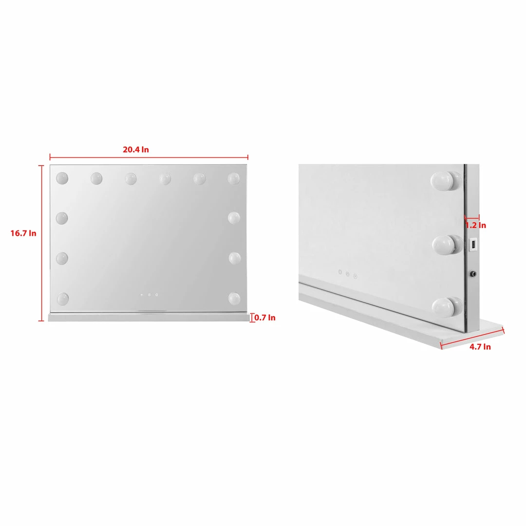 Inspired Home Maryann Vanity Makeup Mirror - Image 6