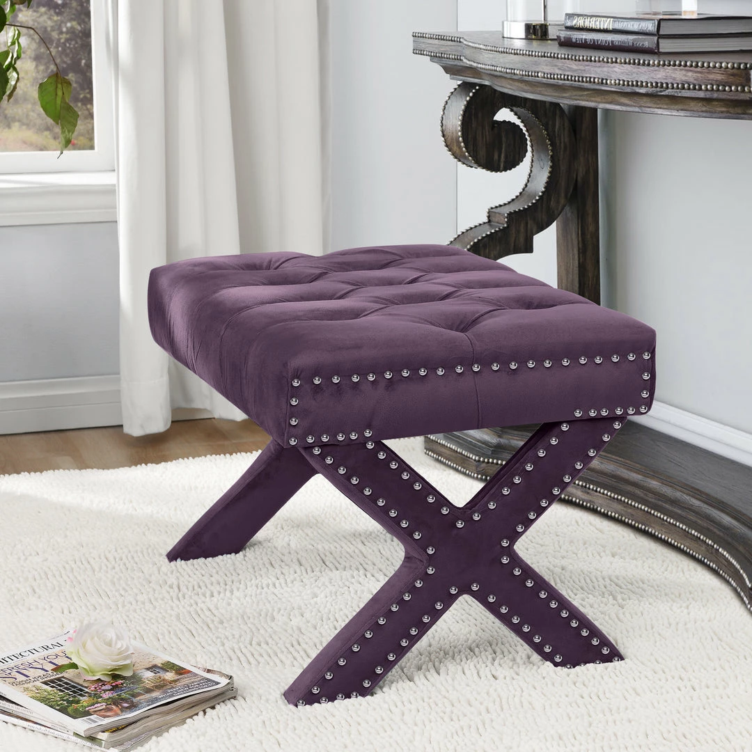 Inspired Home Emma Ottoman - Image 8