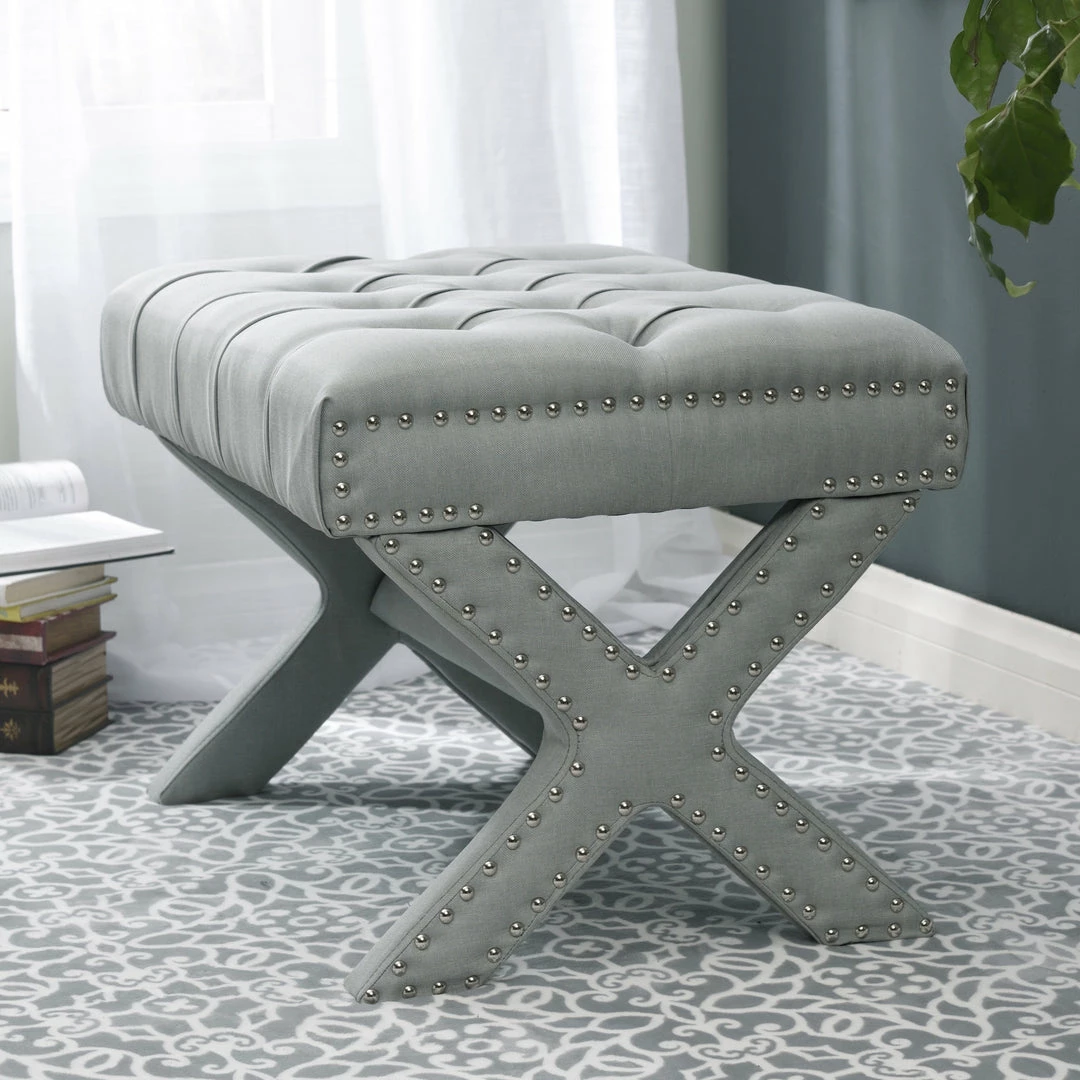 Inspired Home Emma Ottoman - Image 9