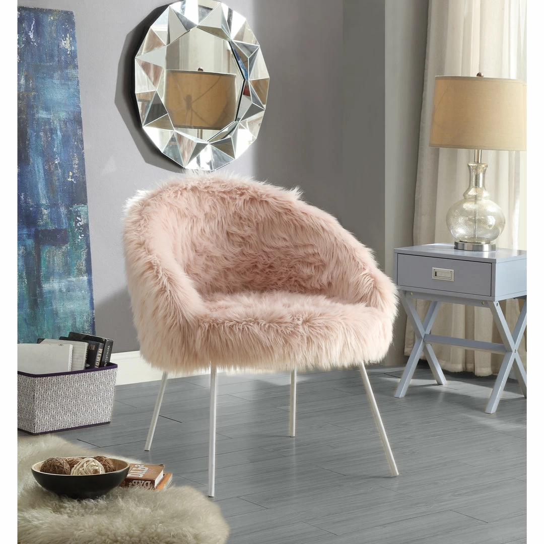 Inspired HomeAna Fur Chair - Image 8