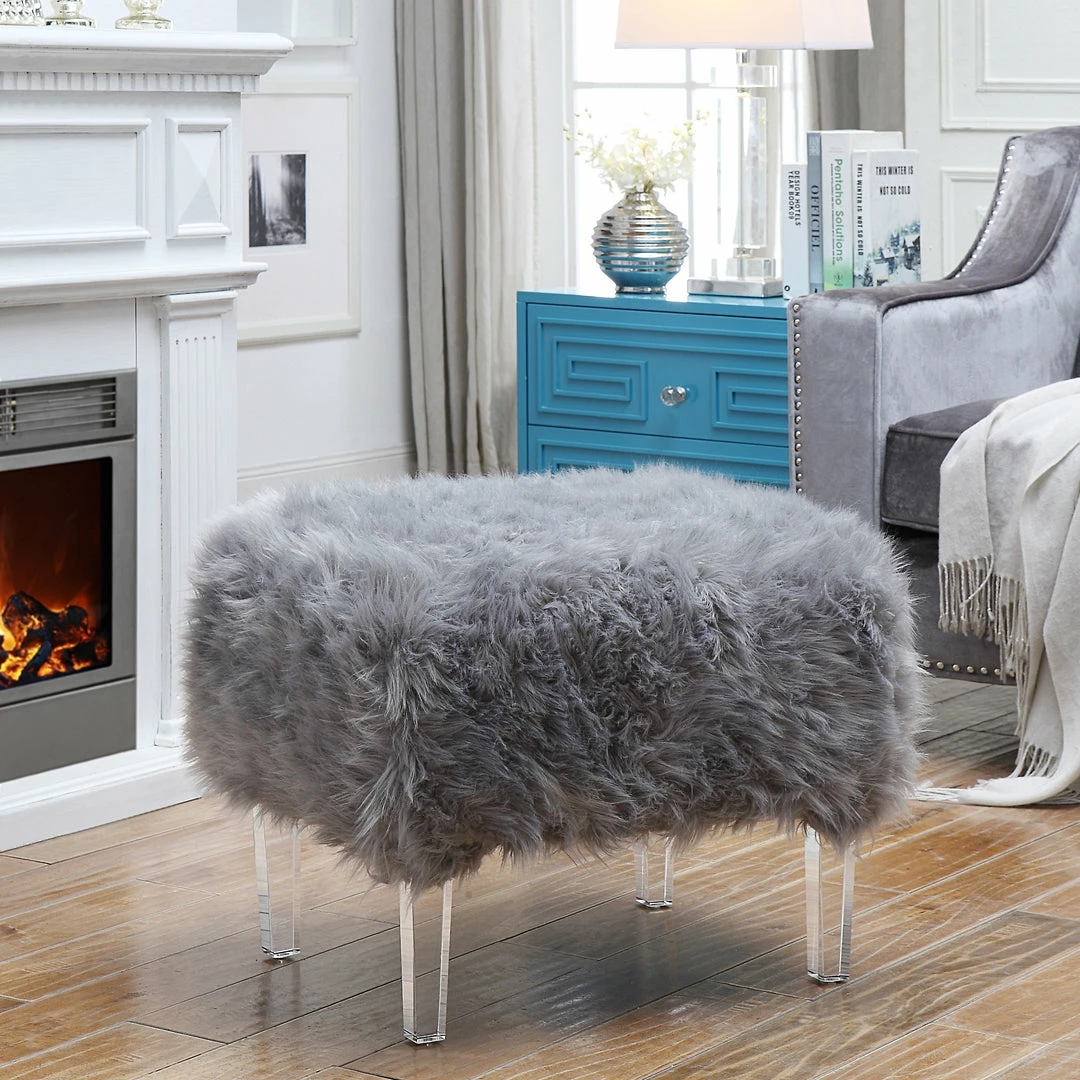Inspired Home Tessa Ottoman