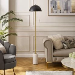 Inspired Home Marlen Floor Lamp With 6ft Power Cord